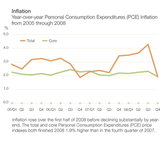 chart depicting 2008 inflation levels