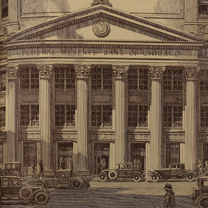 An illustration of the bank from 1923