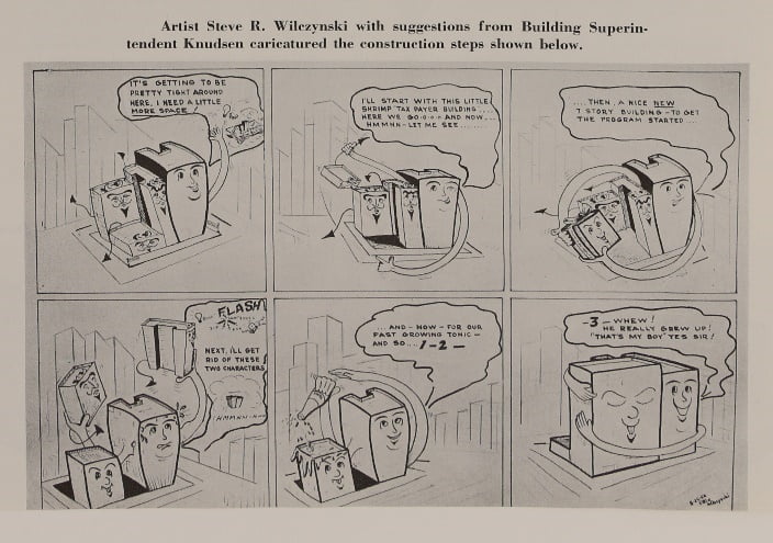 Cartoon illustration of the expansion