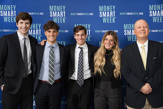 The 2019 Midwest High School Fed Challenge winners, from the University School of Milwaukee. 