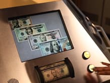 The counterfeit exhibit at the Money Museum
