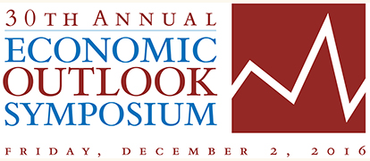 Logo for the 2016 economic outlook symposium
