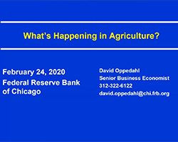 What’s Happening in Agriculture?