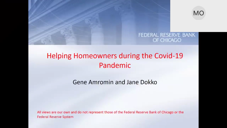 Helping Homeowners During the Covid19 Pandemic title slide