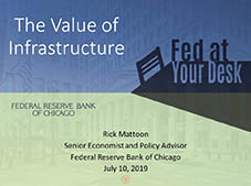 Title slide of Rick Mattoon's webinar 'The Value of Infrastructure' 