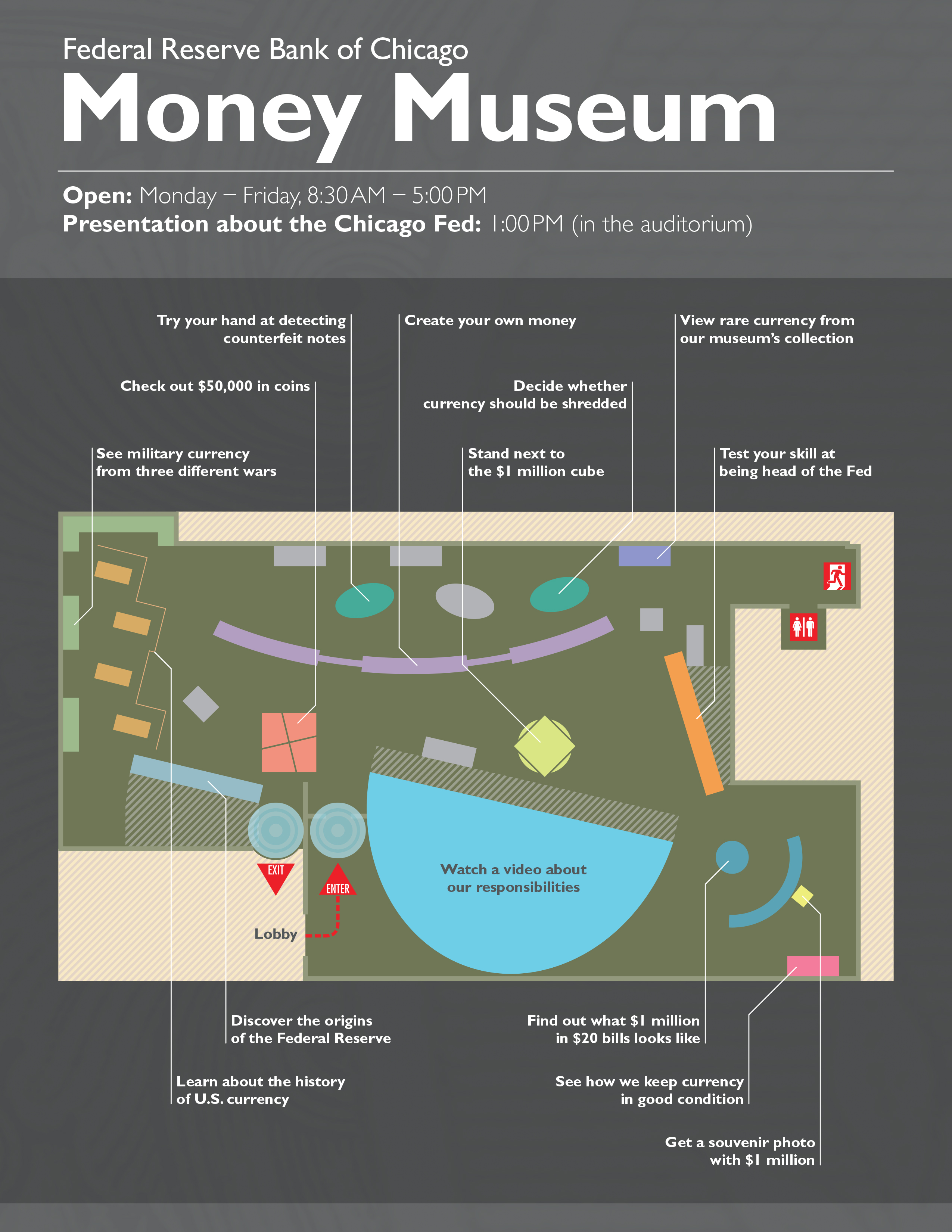 image of money museum floor map