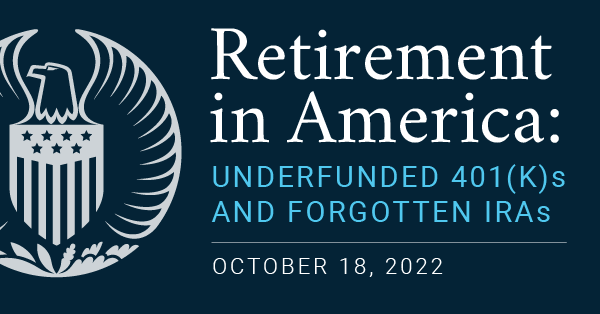 Retirement in America:  Underfunded 401(k)s and Forgotten IRAs