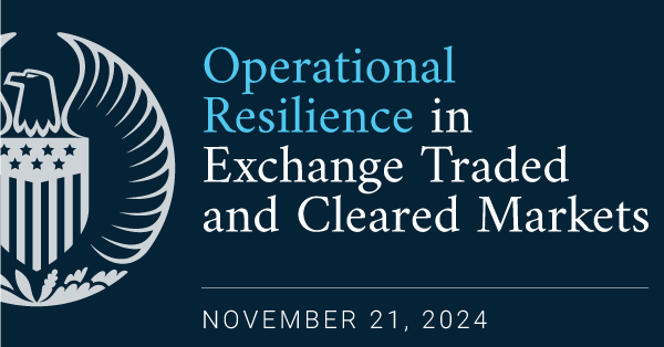 Operational Resilience in Exchange Traded and Cleared Markets event graphic