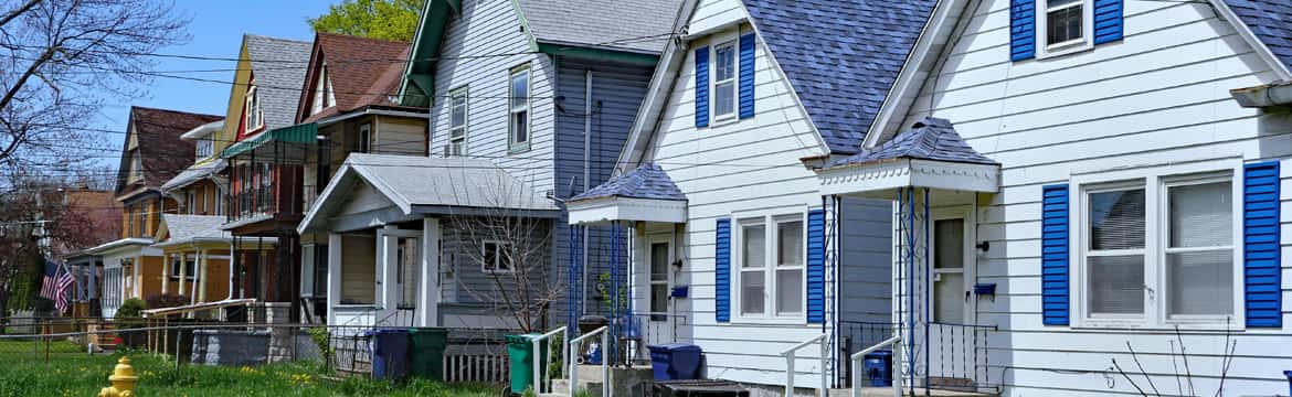 A row of houses